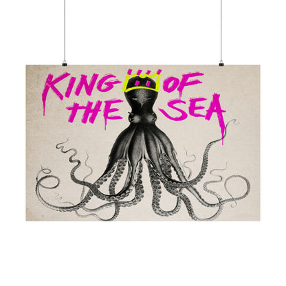 King of the sea Octopus Graffiti