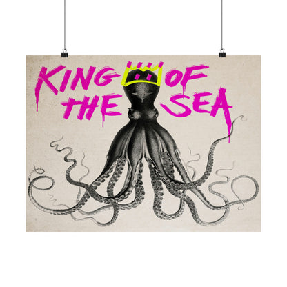 King of the sea Octopus Graffiti